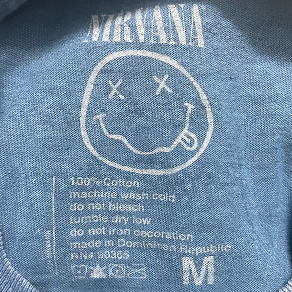 Nirvana In Utero Blue Graphic T-Shirt - Picture 4 of 4